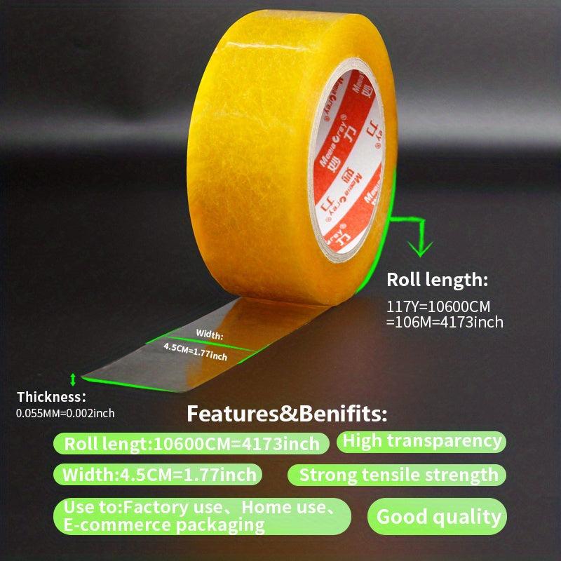 Thick Transparent Tape for Large Roll Packaging - Strong Sealing Tape