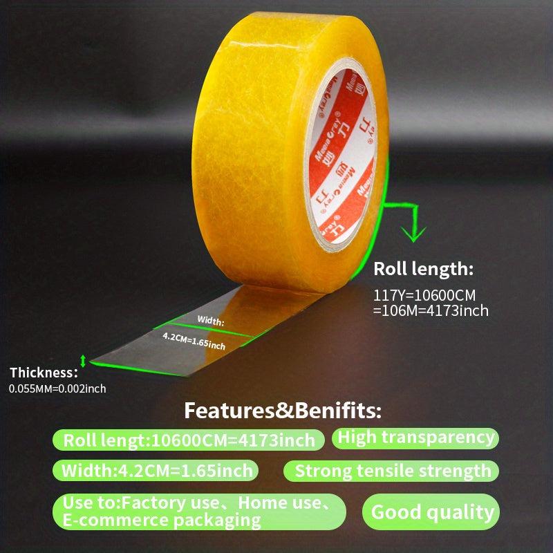 Thick Transparent Tape for Large Roll Packaging - Strong Sealing Tape