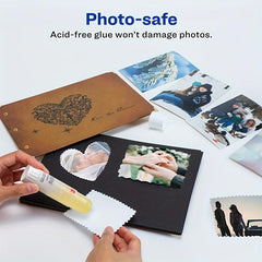 4pcs Egg Yellow Glue Sticks 0.52oz High Viscosity Stationery PVA