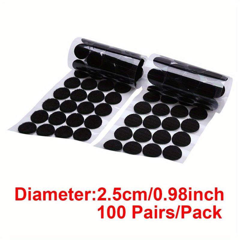 1M Self Adhesive Hook And Loop Fastener Tape 50 100 Pairs 25mm Round Dots DIY