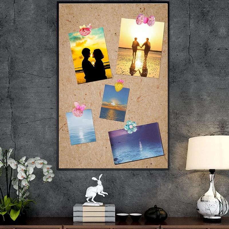 30pcs Acrylic Sequins Push Pins Cork Board Thumbtacks for Photo Wall Decoration