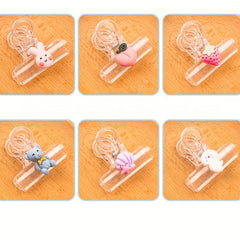 1pc Cartoon Transparent Small Clip Animal Fruit Decoration Clip