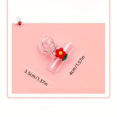 1pc Cartoon Transparent Small Clip Animal Fruit Decoration Clip
