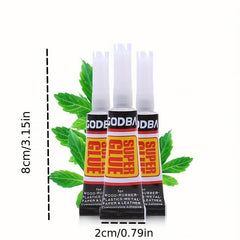 4pcs Instant Glue Metal Plastic Ceramic Nail Glue