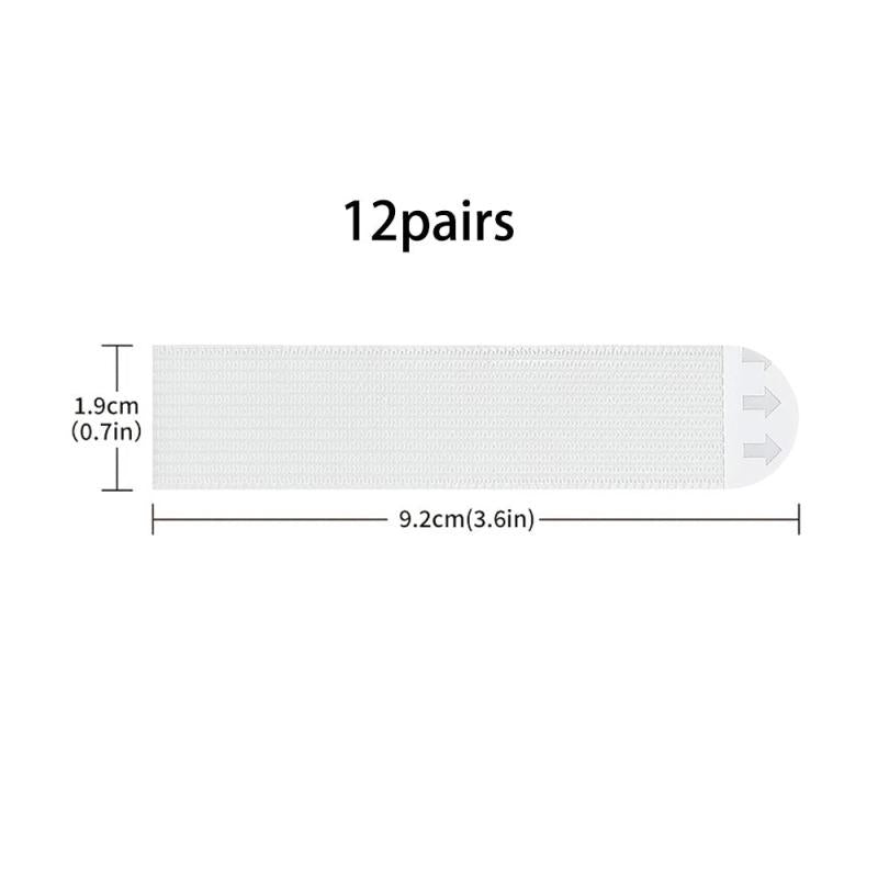12pcs Hanging Non-marking Removable Glue Magic Tape Nail Fixed Adhesive Strips