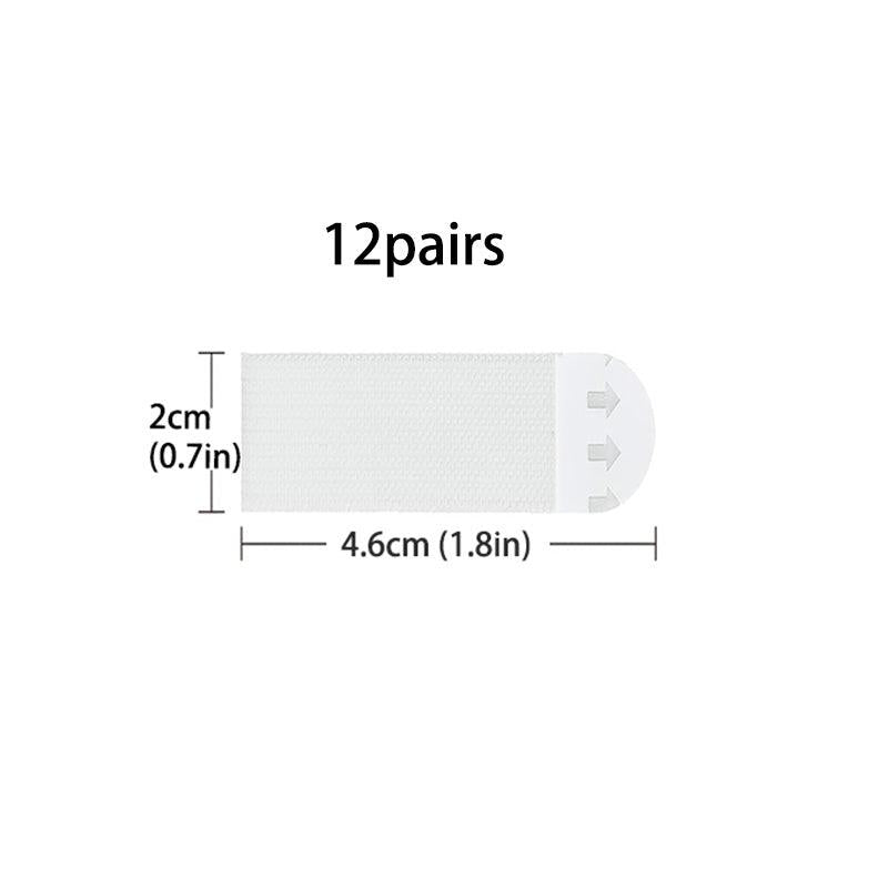 12pcs Hanging Non-marking Removable Glue Magic Tape Nail Fixed Adhesive Strips