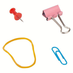 Office Combination Nail Long Tail Clip Ticket Clip Paper Clip Rubber Ring Rubber