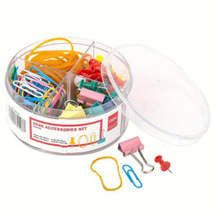 Office Combination Nail Long Tail Clip Ticket Clip Paper Clip Rubber Ring Rubber