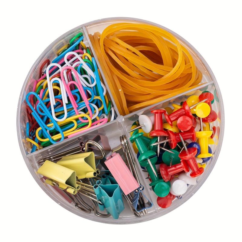 Office Combination Nail Long Tail Clip Ticket Clip Paper Clip Rubber Ring Rubber