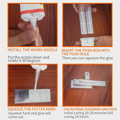 AB Glue Adhesive High Viscosity Stainless Steel Tile Repair 50ML