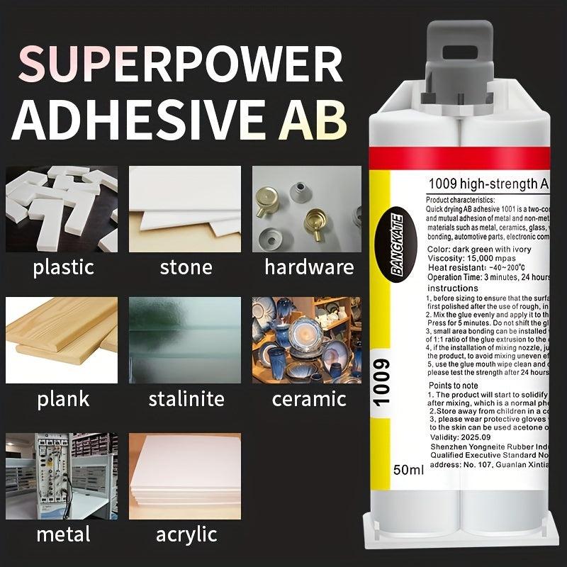 AB Glue Adhesive High Viscosity Stainless Steel Tile Repair 50ML