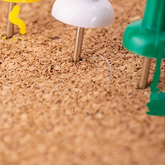 80-Piece Colorful Plastic Push Pins Tube