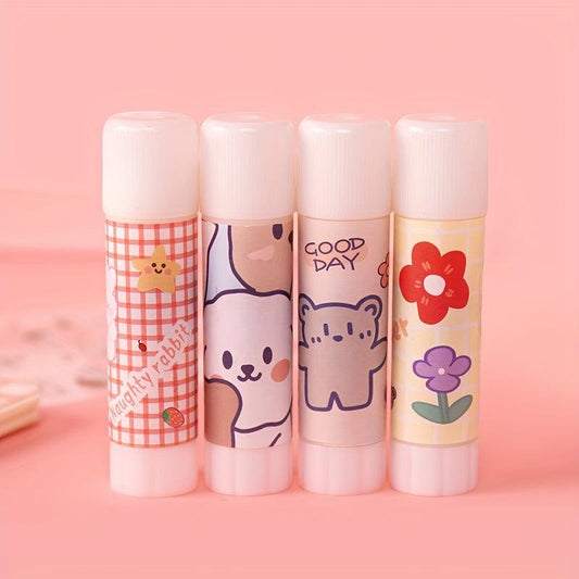 4pcs Small Flower Glue Stick for Students