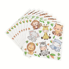 61pcs Jungle Animal Tableware Set for Kids Safari Theme Birthday Party