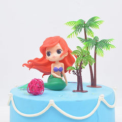 3D Coconut Tree Cake Topper Beach Theme Decoration