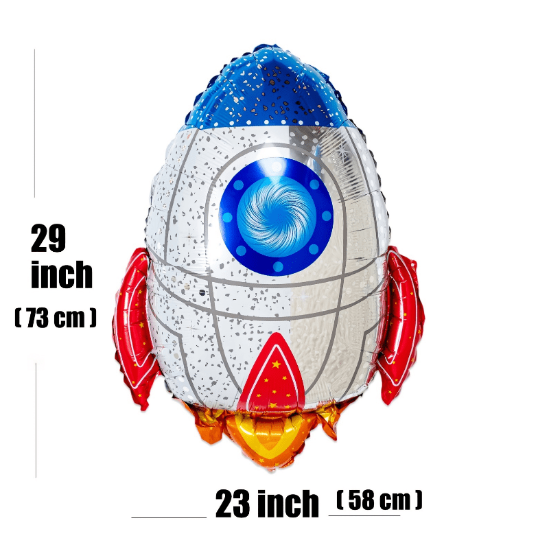 Rocket Astronaut Spaceship Foil Balloons Birthday Party Decoration