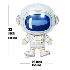Rocket Astronaut Spaceship Foil Balloons Birthday Party Decoration