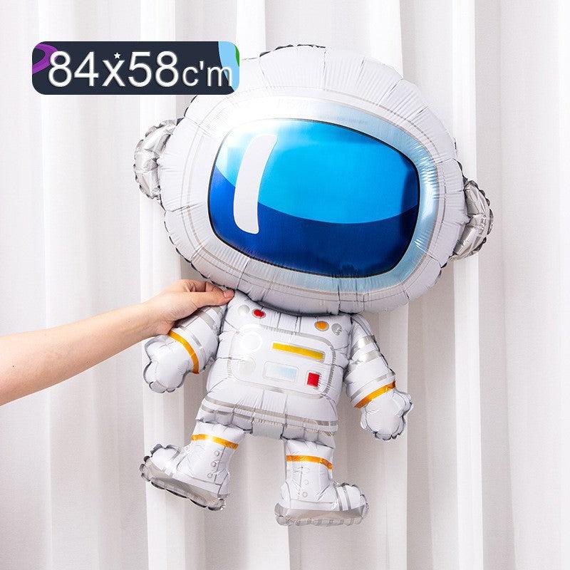 Rocket Astronaut Spaceship Foil Balloons Birthday Party Decoration