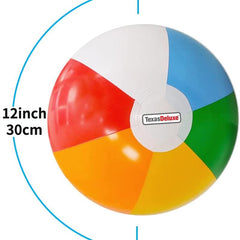 4pcs Rainbow Beach Balls Inflatable Summer Water Games Kids Birthday Party Set