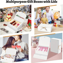 5pcs All in One Gift Wrapping Box With Ribbon Holiday Supplies