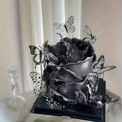 6pcs 3D Butterfly Cake Toppers Cupcake Decorations Wall Room Wedding Party