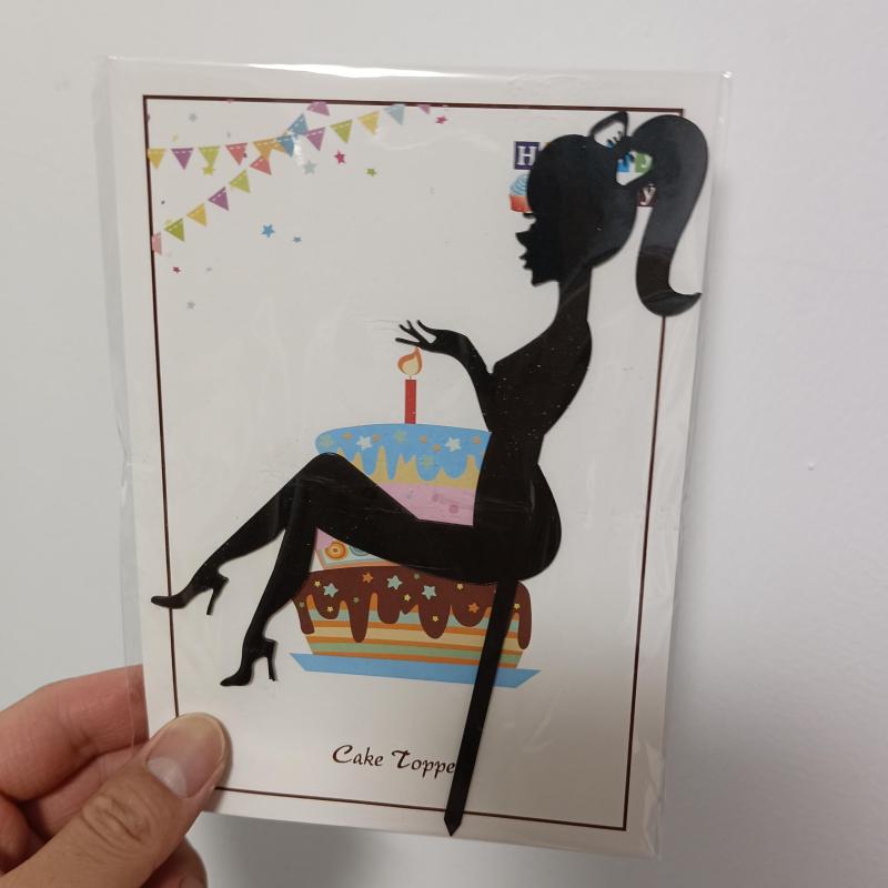 Acrylic Cake Decoration Mother's Insert Card Cake Topper