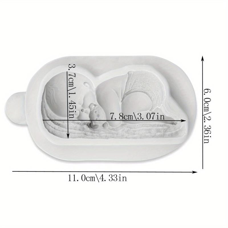 1pc Christmas Series Silicone Baby Molds for Fondant Cake Cupcakes