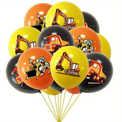 Excavator Construction Truck Balloon Set for Birthday Party