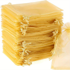 10pcs Transparent Organza Gift Bags Wedding Party Candy Bags