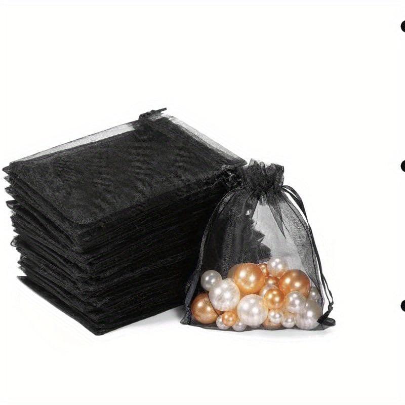 10pcs Transparent Organza Gift Bags Wedding Party Candy Bags