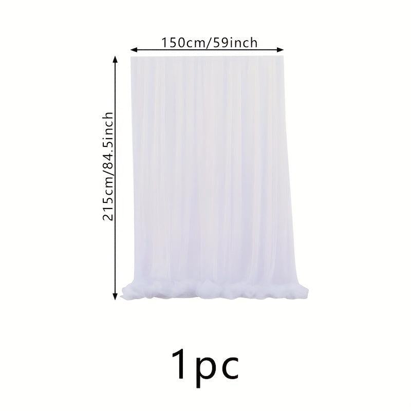 Tulle Backdrop Curtain for Weddings and Parties