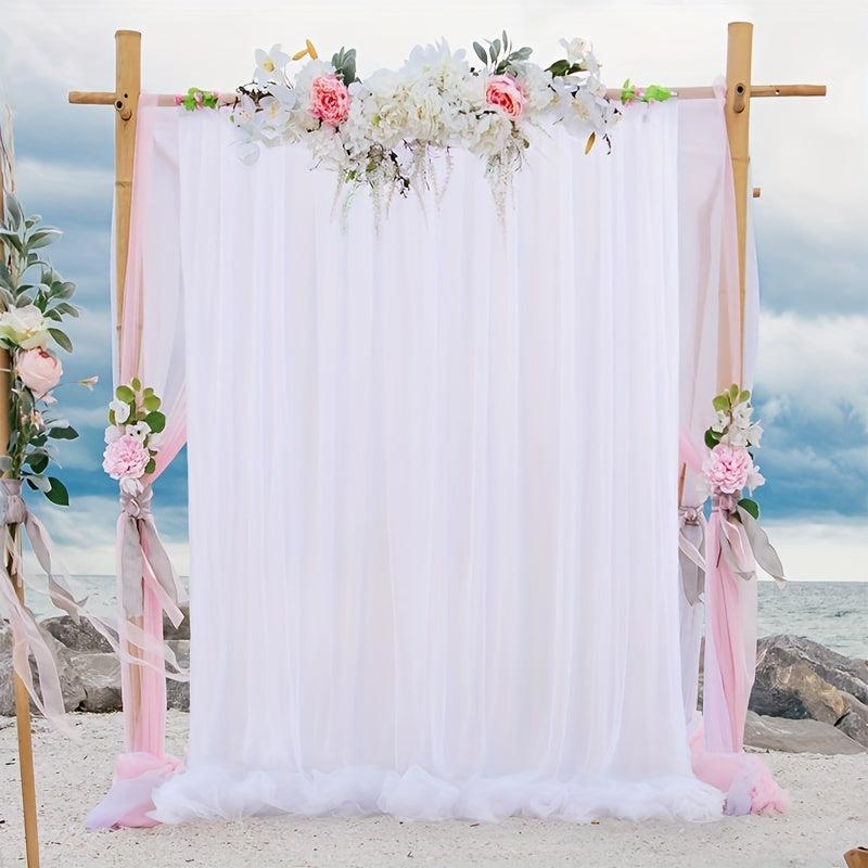 Tulle Backdrop Curtain for Weddings and Parties
