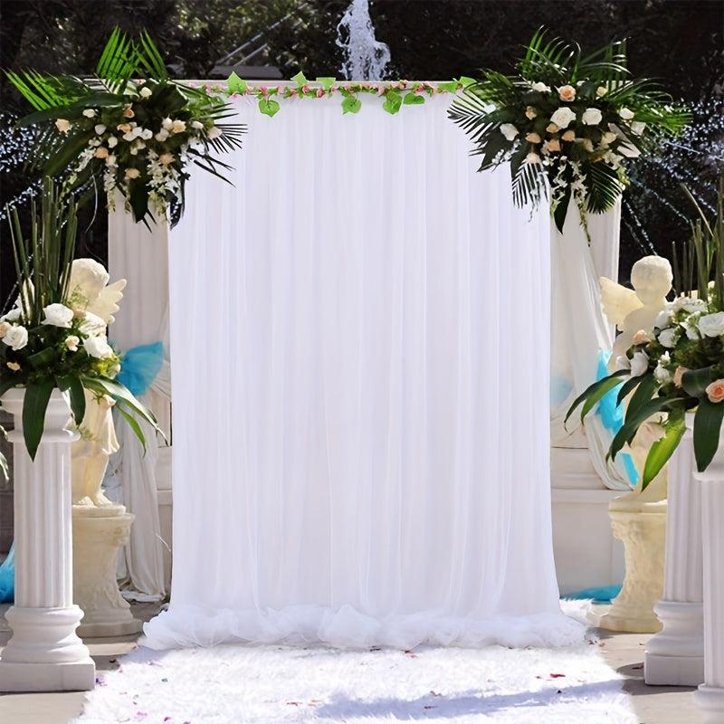 Tulle Backdrop Curtain for Weddings and Parties