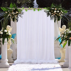Tulle Backdrop Curtain for Weddings and Parties