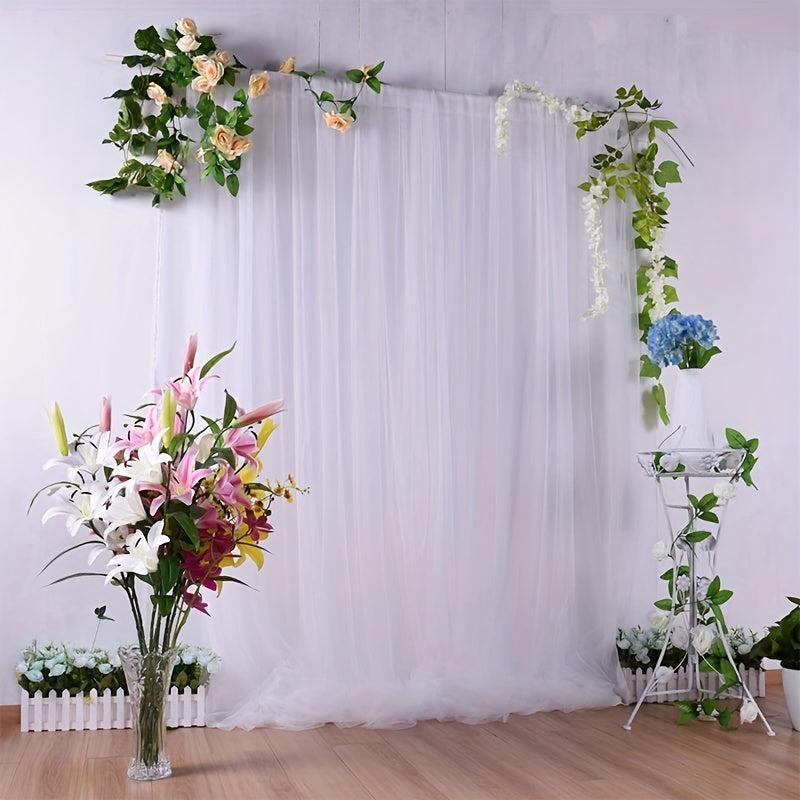 Tulle Backdrop Curtain for Weddings and Parties