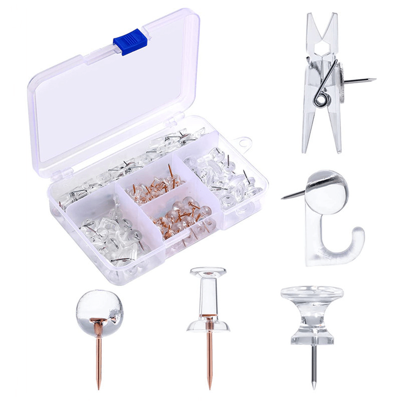 Creative Thumbtack Clip Set for Cork Board Map Photo Tack