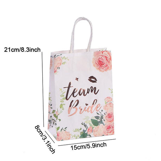 6pcs Wedding Decoration Goodies Bag Gift Bag Bachelor Party Bridal Tribe