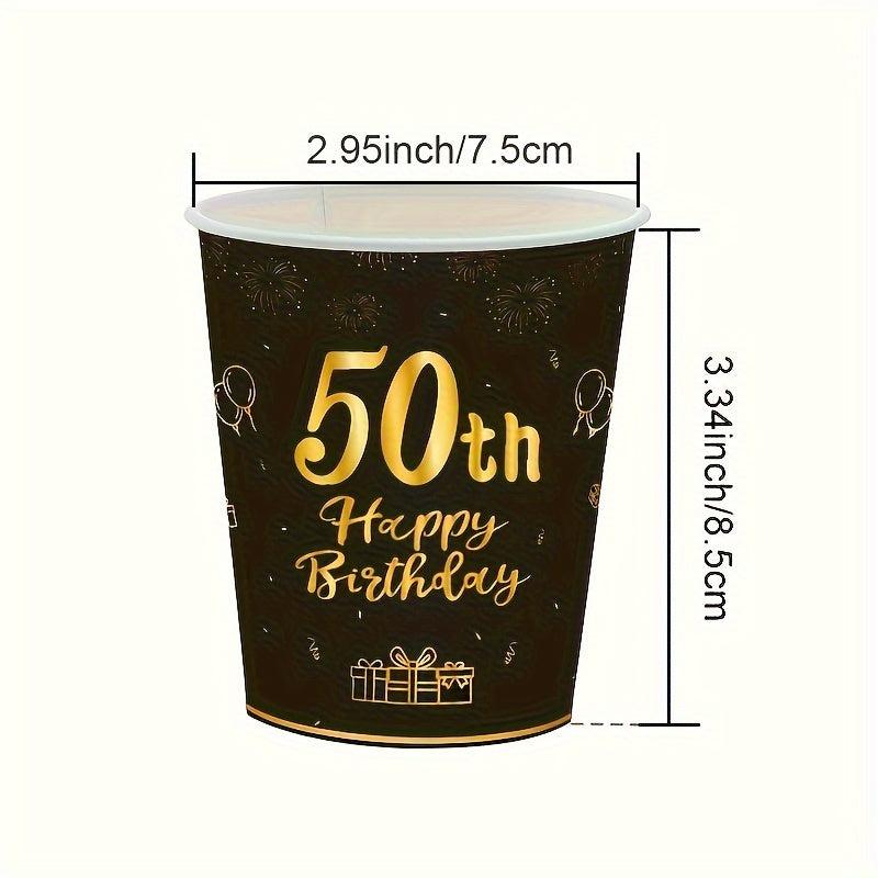 Golden Holiday Accessory Set for 50th Birthday Party