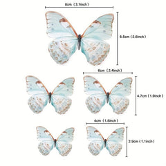 5pcs Purple Butterfly Cake Insert Party Decorations