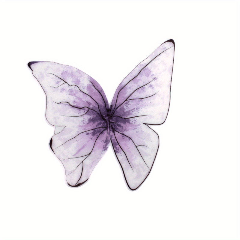5pcs Purple Butterfly Cake Insert Party Decorations