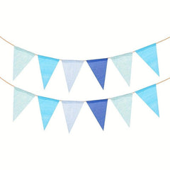 Gray Nylon Flag Pennants Home Room Decor - Birthday Wedding Party