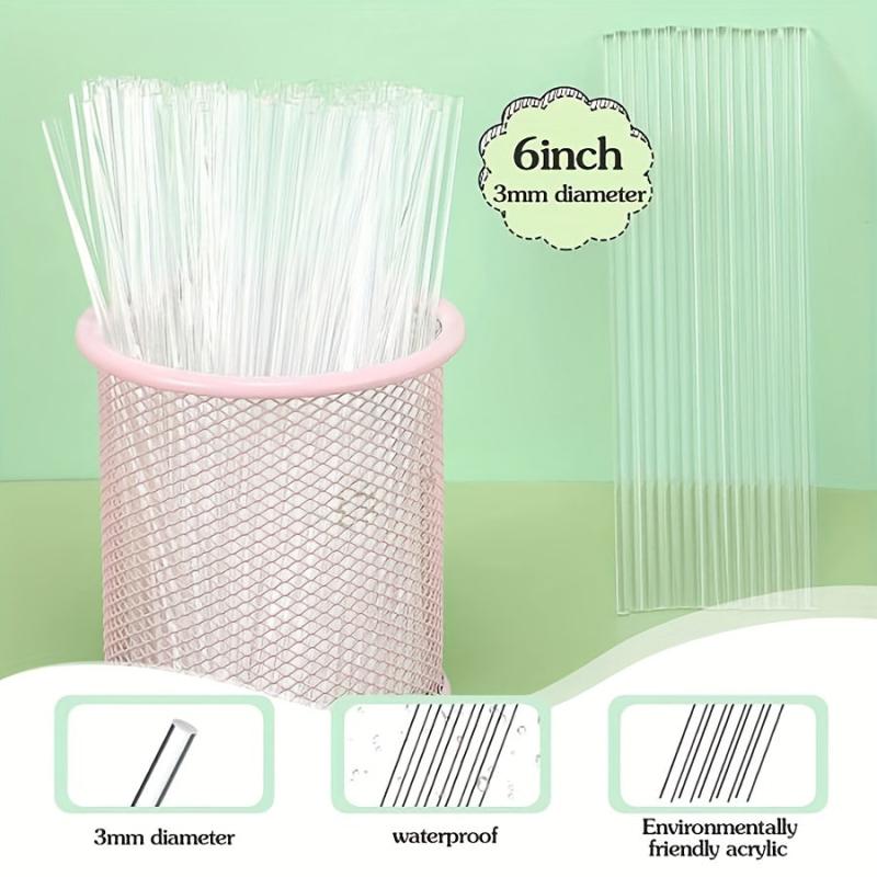 Acrylic Lollipop Sticks 15.6in Cake Pops Sticks 50pcs
