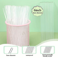 Acrylic Lollipop Sticks 15.6in Cake Pops Sticks 50pcs