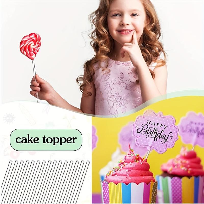 Acrylic Lollipop Sticks 15.6in Cake Pops Sticks 50pcs