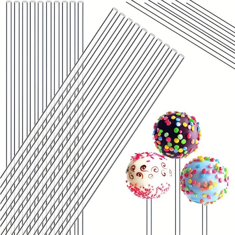 Acrylic Lollipop Sticks 15.6in Cake Pops Sticks 50pcs