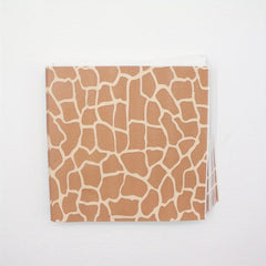 20pcs Jungle Safari Animal Print Napkins Floral Pattern Restaurant Decor