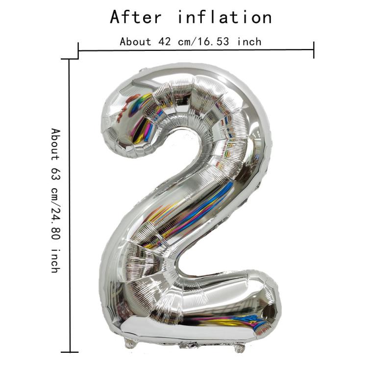 Large Size Silvery Digital Aluminum Film Balloon for Events