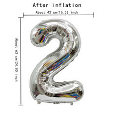 Large Size Silvery Digital Aluminum Film Balloon for Events