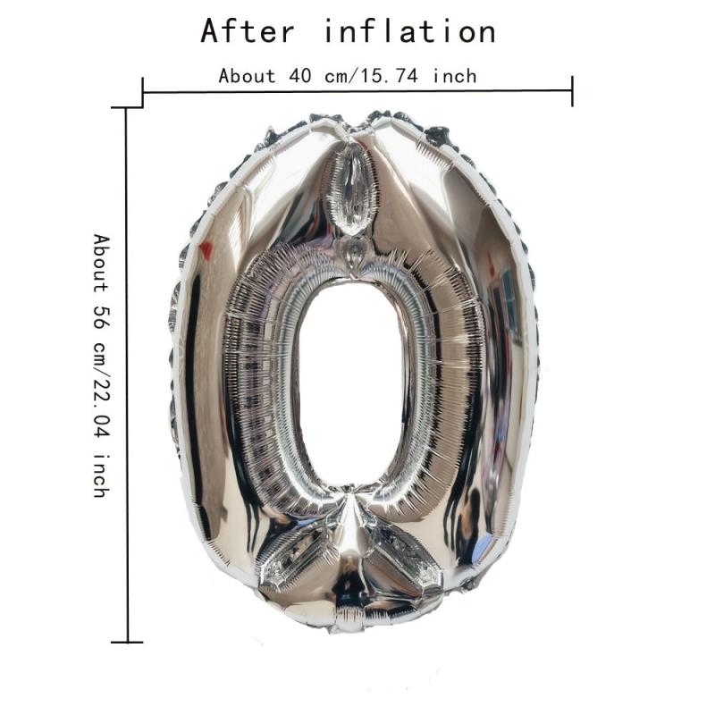 Large Size Silvery Digital Aluminum Film Balloon for Events