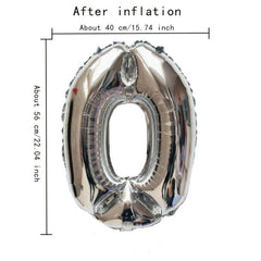 Large Size Silvery Digital Aluminum Film Balloon for Events